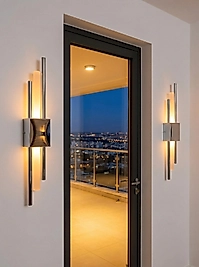 KUTU LED APLİK KROM