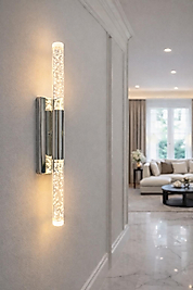 BUBLE APLİK KROM HEM PİL HEM ELEKTRİK
