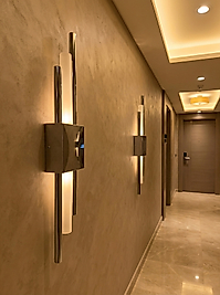 KUTU LED APLİK KROM HEM PİL HEM ELEKTRİK